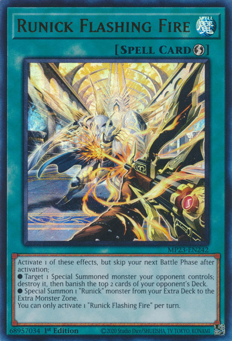 Runick Flashing Fire [MP23-EN242] Ultra Rare Yu-Gi-Oh!