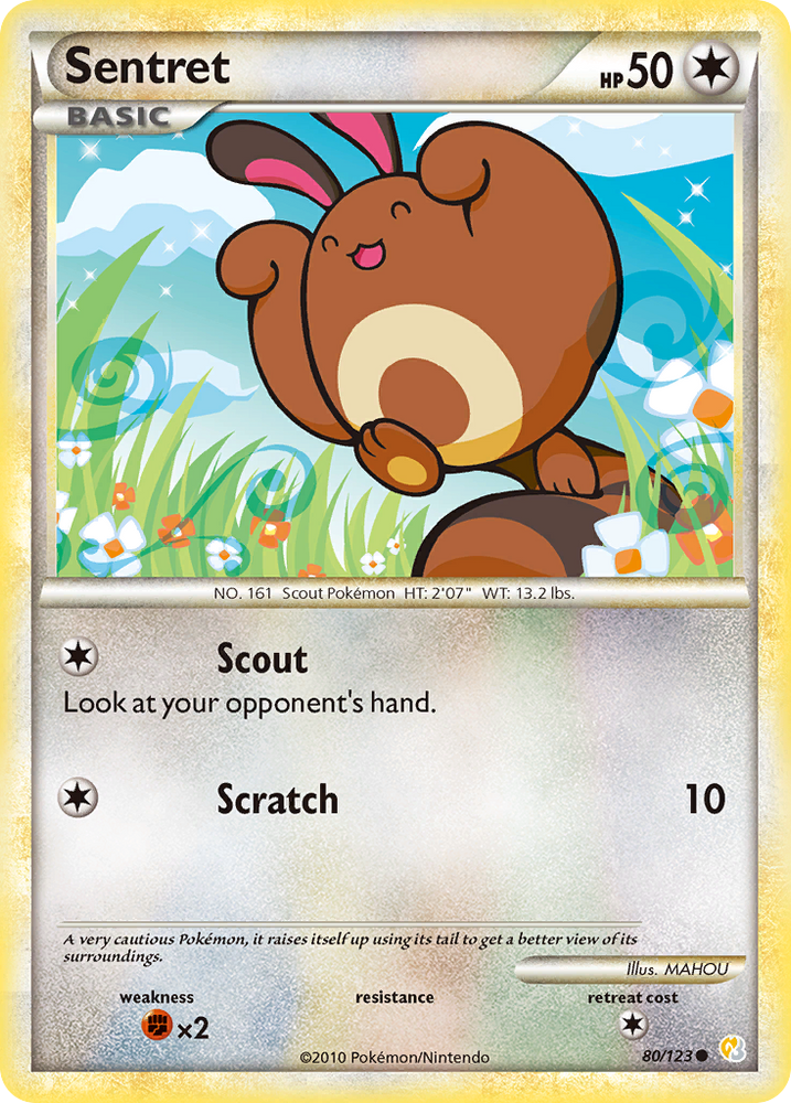 Sentret (80/123) [HeartGold & SoulSilver: Base Set] Pokémon