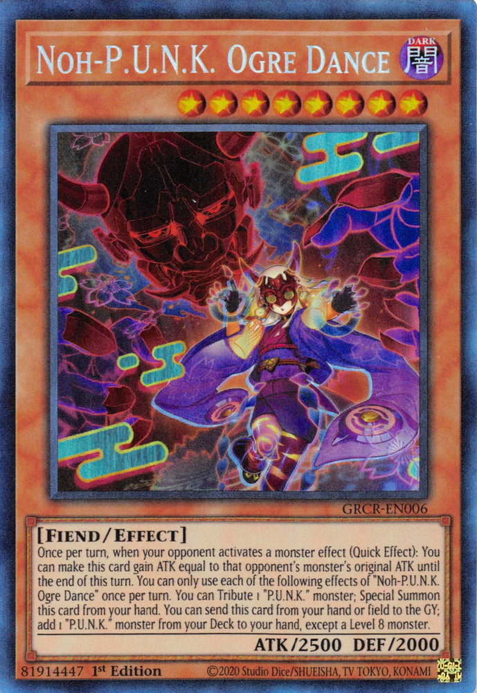 Noh-P.U.N.K. Ogre Dance [GRCR-EN006] Collector's Rare Yu-Gi-Oh!