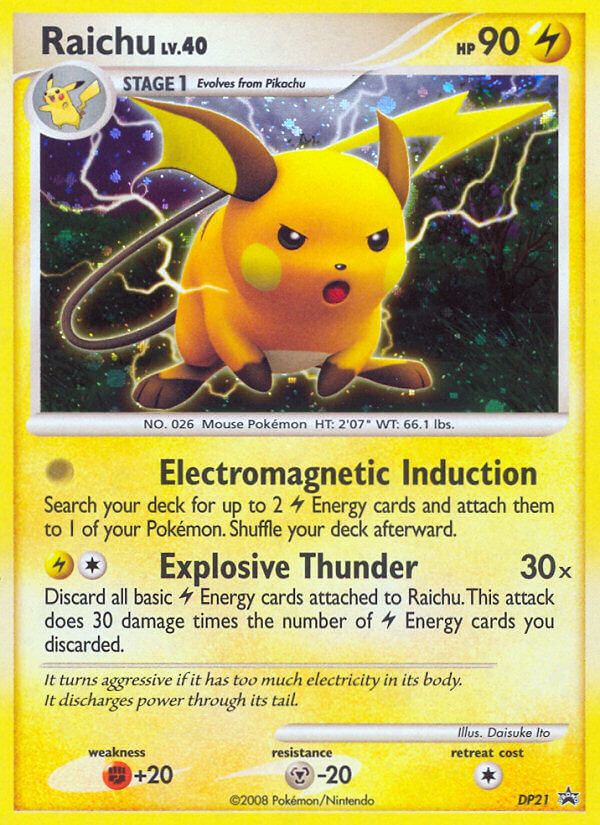 Raichu (DP21) [Diamond & Pearl: Black Star Promos] Pokémon