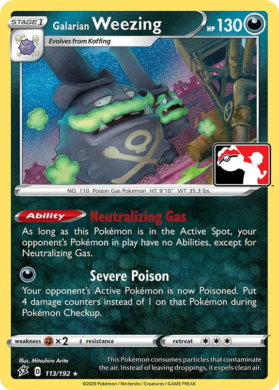 Galarian Weezing (113/192) [Prize Pack Series One] Pokémon