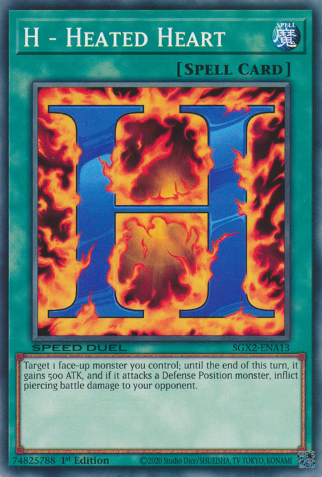 H - Heated Heart [SGX2-ENA13] Common Yu-Gi-Oh!