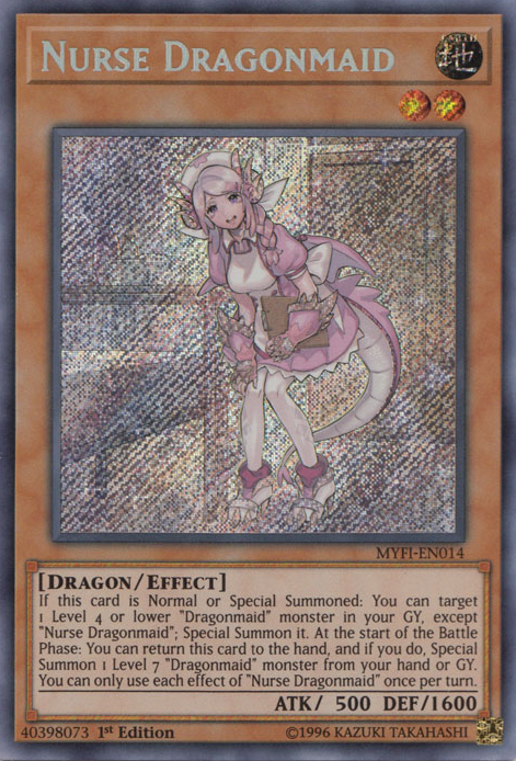 Nurse Dragonmaid [MYFI-EN014] Secret Rare Yu-Gi-Oh!