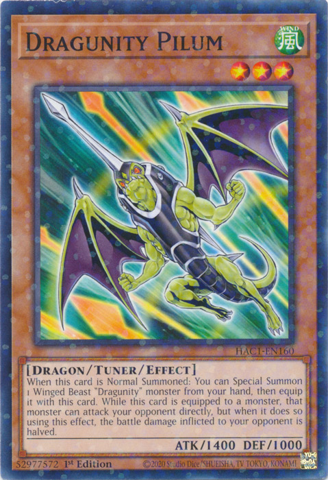 Dragunity Pilum (Duel Terminal) [HAC1-EN160] Common Yu-Gi-Oh!
