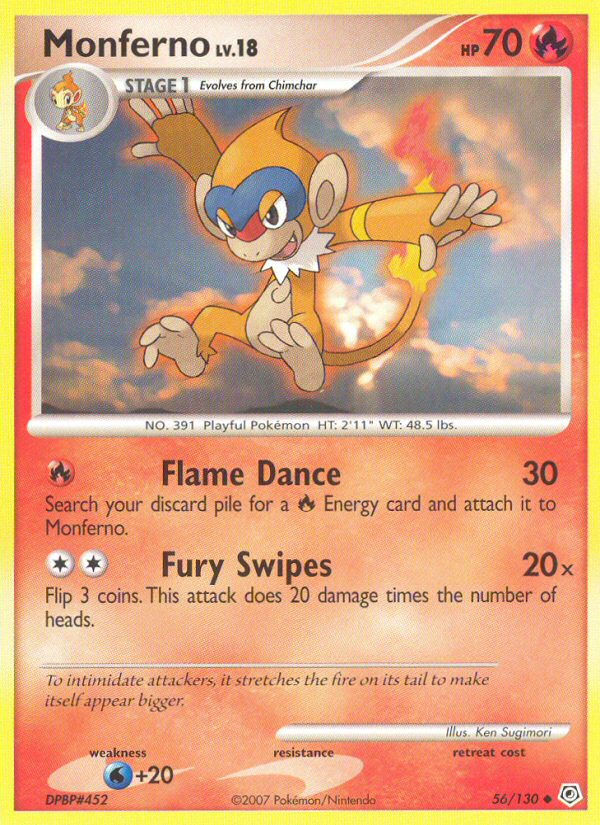 Monferno (56/130) [Diamond & Pearl: Base Set] Pokémon