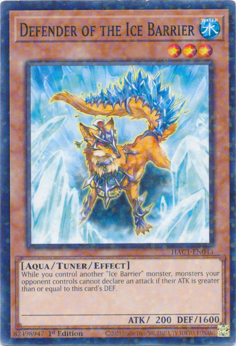 Defender of the Ice Barrier (Duel Terminal) [HAC1-EN043] Common Yu-Gi-Oh!