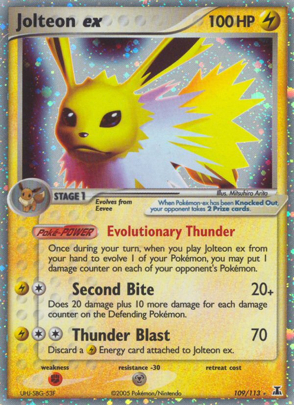 Jolteon ex (109/113) [EX: Delta Species] Pokémon