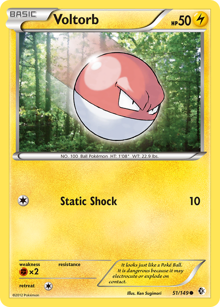 Voltorb (51/149) [Black & White: Boundaries Crossed] Pokémon