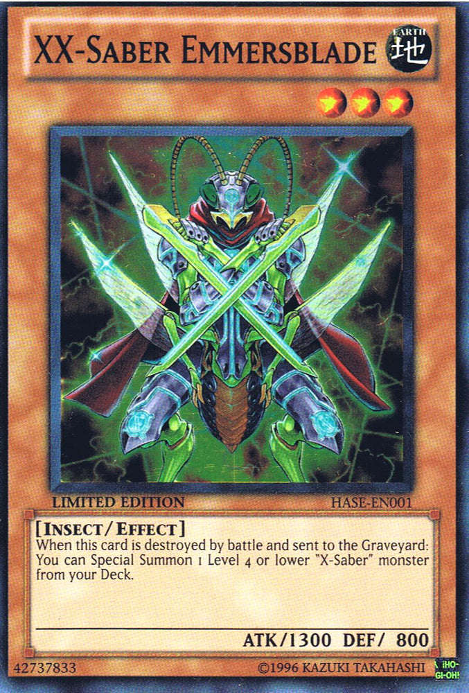 XX-Saber Emmersblade [HASE-EN001] Super Rare Yu-Gi-Oh!