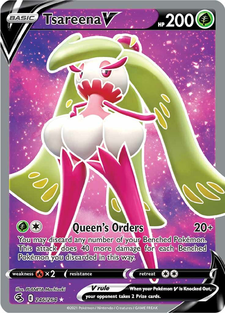 Tsareena V (246/264) [Sword & Shield: Fusion Strike] Pokémon