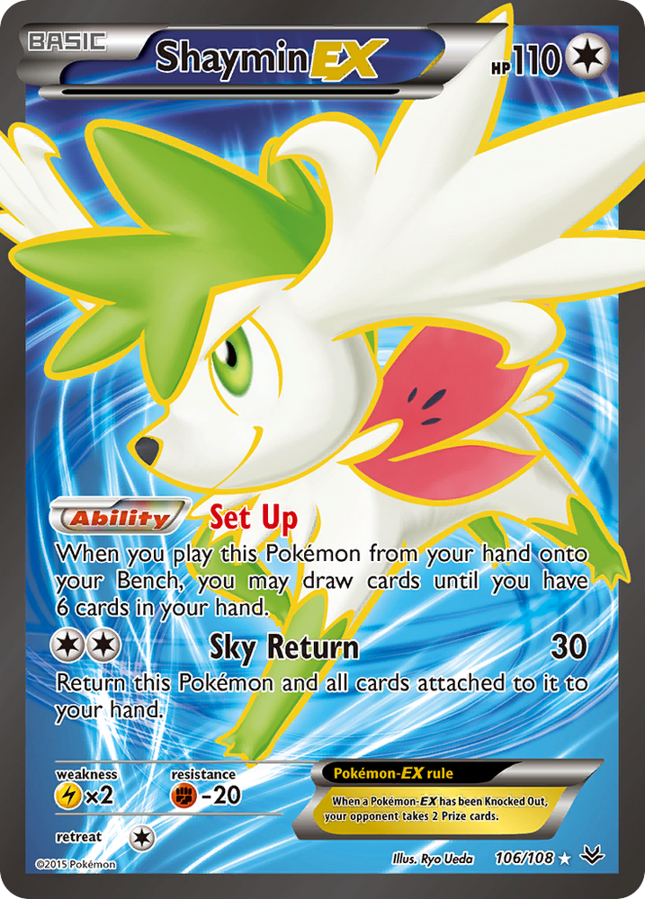 Shaymin EX (106/108) [XY: Roaring Skies] Pokémon