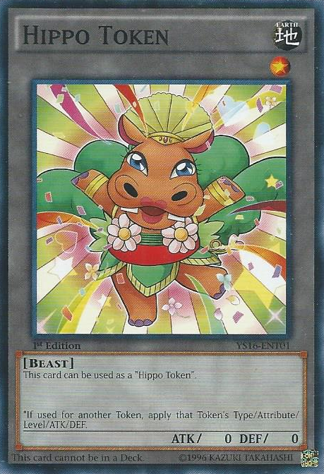 Hippo Token (Orange) [YS16-ENT01] Common Yu-Gi-Oh!