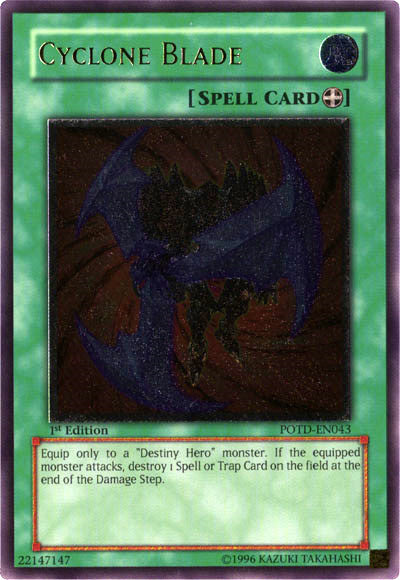 Cyclone Blade [POTD-EN043] Ultimate Rare Yu-Gi-Oh!