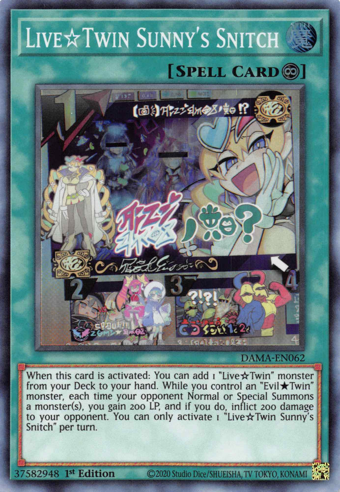 Live Twin Sunny's Snitch [DAMA-EN062] Super Rare Yu-Gi-Oh!