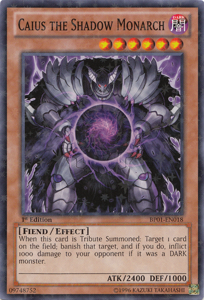 Caius the Shadow Monarch [BP01-EN018] Starfoil Rare Yu-Gi-Oh!