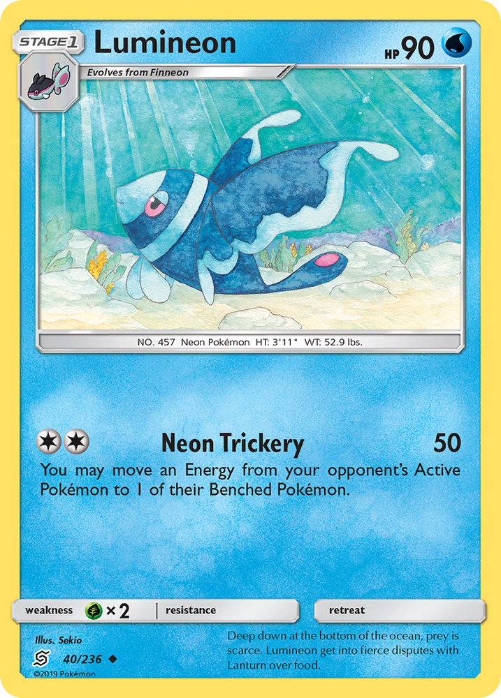 Lumineon (40/236) [Sun & Moon: Unified Minds] Pokémon