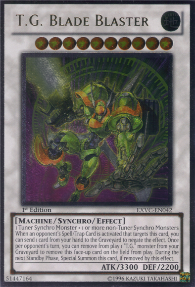 T.G. Blade Blaster [EXVC-EN042] Ultimate Rare Yu-Gi-Oh!