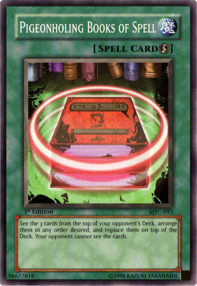 Pigeonholing Books of Spell [MFC-093] Common Yu-Gi-Oh!