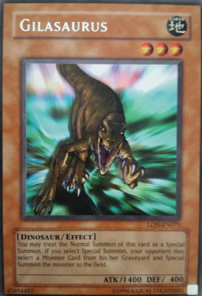 Gilasaurus [LON-EN071] Rare Yu-Gi-Oh!
