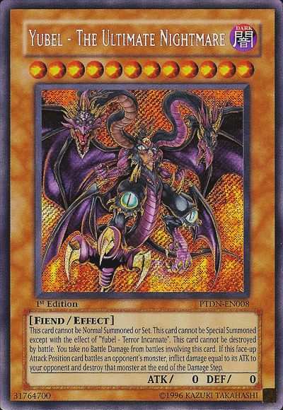 Yubel - The Ultimate Nightmare [PTDN-EN008] Secret Rare Yu-Gi-Oh!