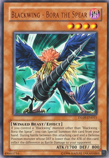 Blackwing - Bora the Spear (Bronze) [DL09-EN011] Rare Yu-Gi-Oh!