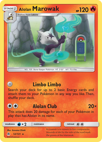 Alolan Marowak (12/131) [Sun & Moon: Forbidden Light] Pokémon