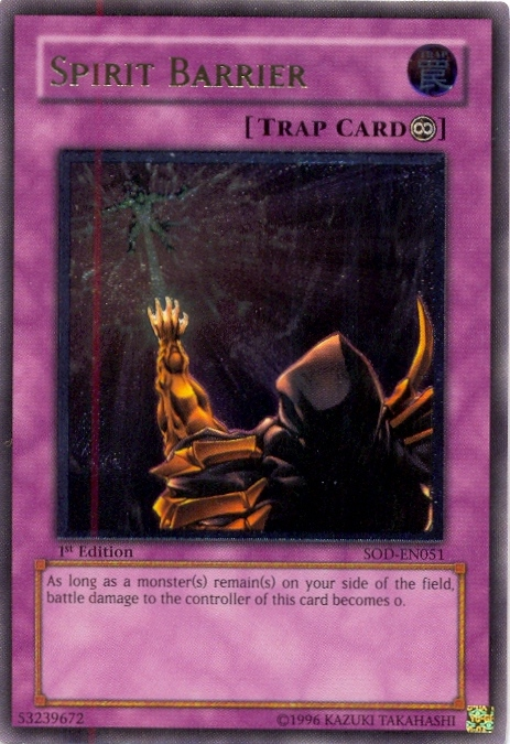 Spirit Barrier [SOD-EN051] Ultimate Rare Yu-Gi-Oh!