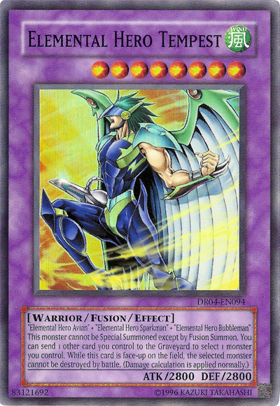 Elemental Hero Tempest [DR04-EN094] Super Rare Yu-Gi-Oh!