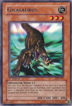 Gilasaurus [LON-071] Rare Yu-Gi-Oh!