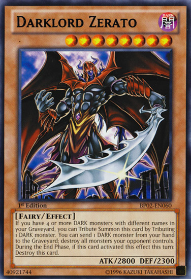 Darklord Zerato [BP02-EN060] Mosaic Rare Yu-Gi-Oh!