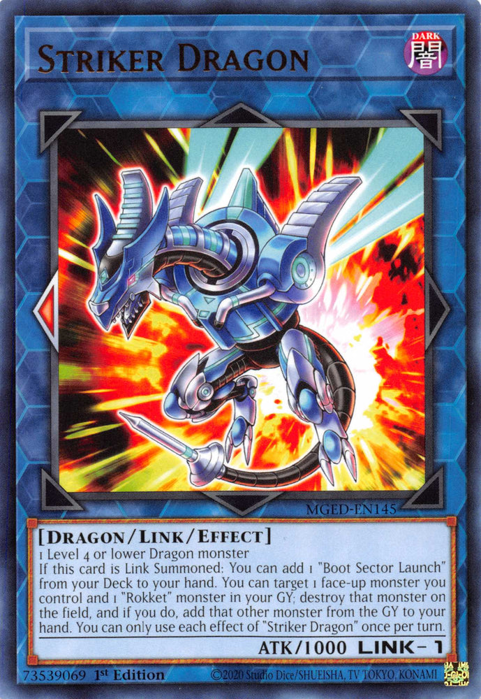 Striker Dragon [MGED-EN145] Rare Yu-Gi-Oh!