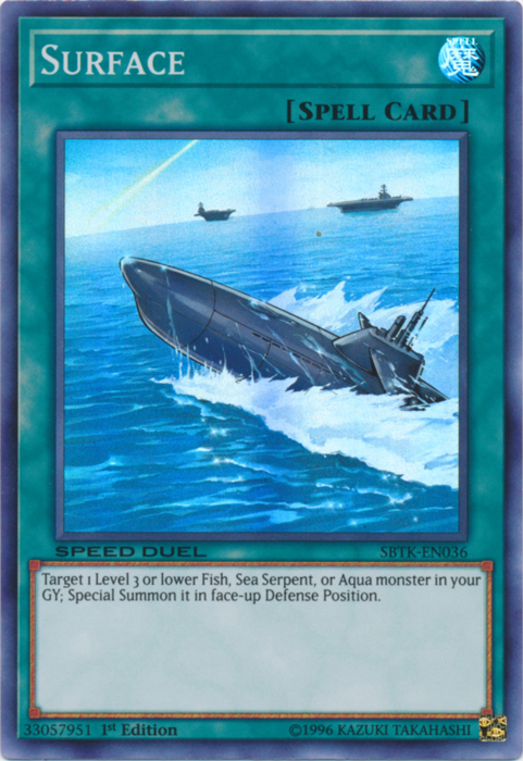 Surface [SBTK-EN036] Super Rare Yu-Gi-Oh!