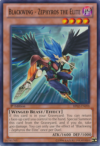 Blackwing - Zephyros the Elite [BP02-EN098] Mosaic Rare Yu-Gi-Oh!