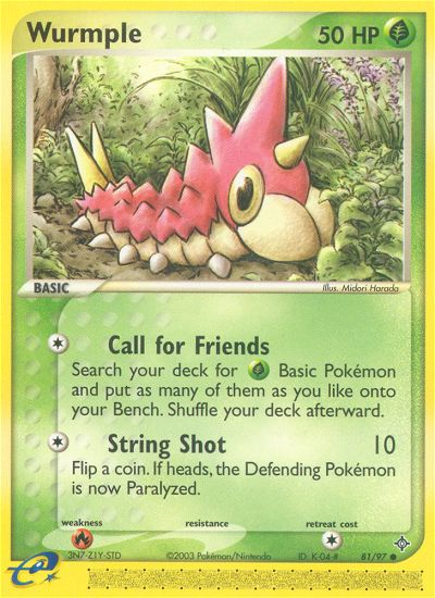 Wurmple (81/97) [EX: Dragon] Pokémon