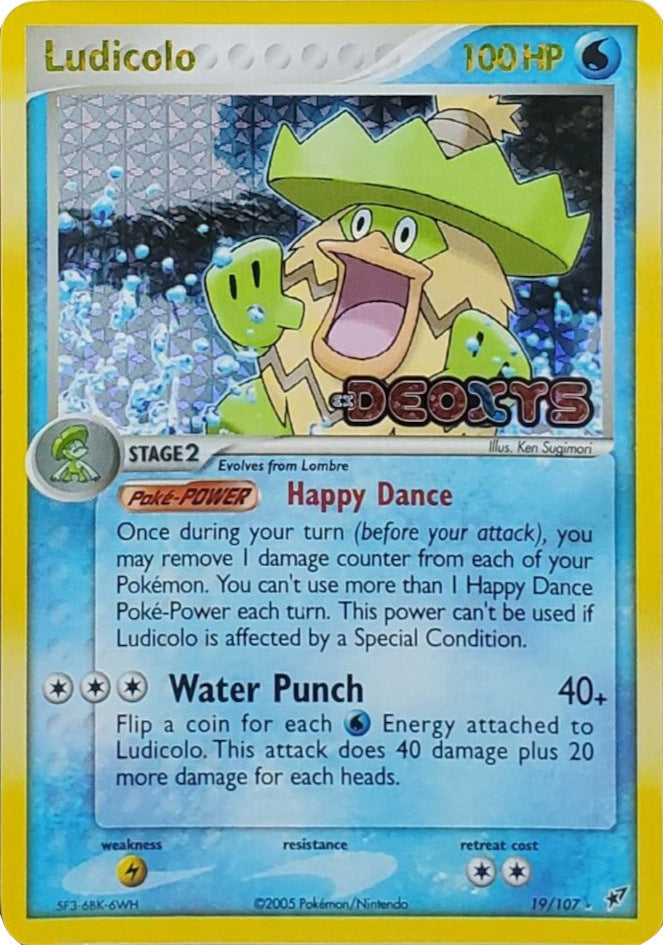 Ludicolo (19/107) (Stamped) [EX: Deoxys] Pokémon