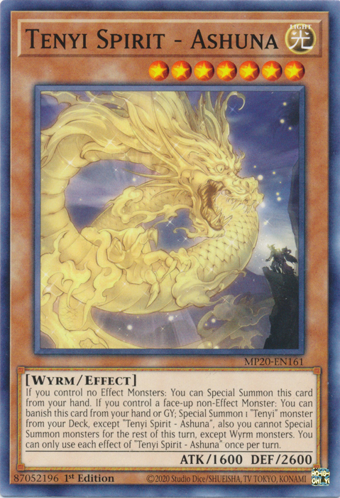 Tenyi Spirit - Ashuna [MP20-EN161] Common Yu-Gi-Oh!