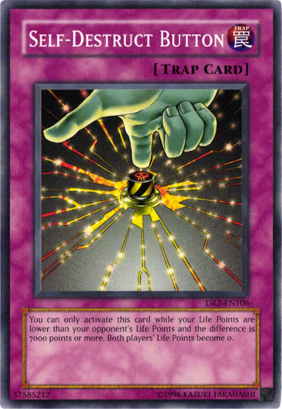 Self-Destruct Button [DR2-EN106] Common Yu-Gi-Oh!