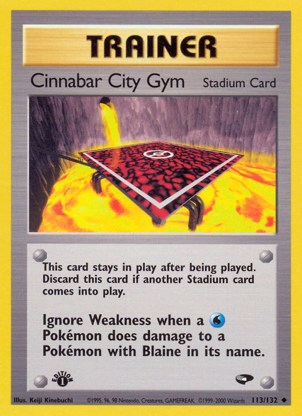 Cinnabar City Gym (113/132) [Gym Challenge 1st Edition] Pokémon