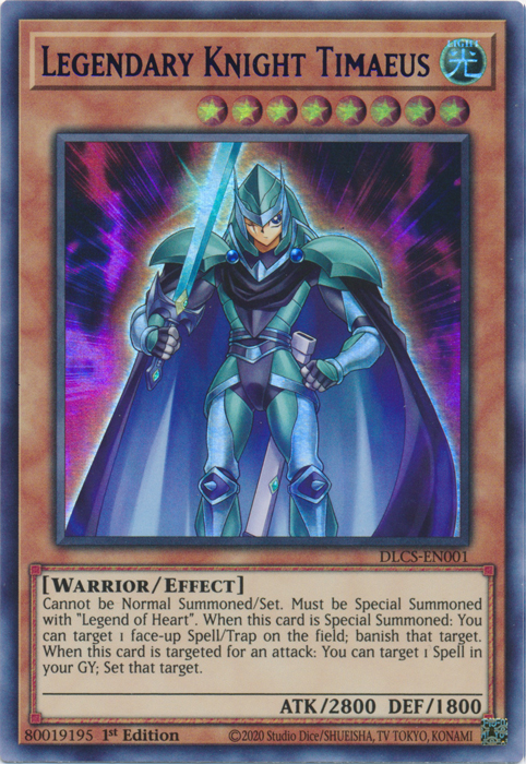 Legendary Knight Timaeus (Purple) [DLCS-EN001] Ultra Rare Yu-Gi-Oh!
