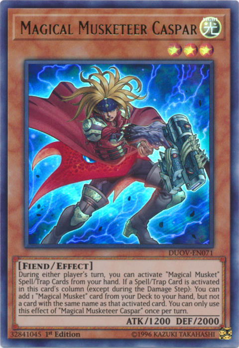 Magical Musketeer Caspar [DUOV-EN071] Ultra Rare Yu-Gi-Oh!