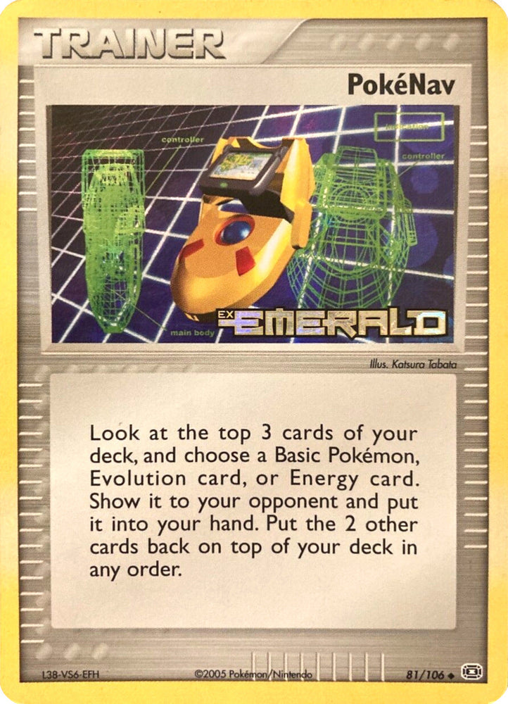 PokeNav (81/106) (Stamped) [EX: Emerald] Pokémon