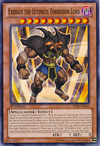 Exodius the Ultimate Forbidden Lord [BP02-EN063] Mosaic Rare Yu-Gi-Oh!