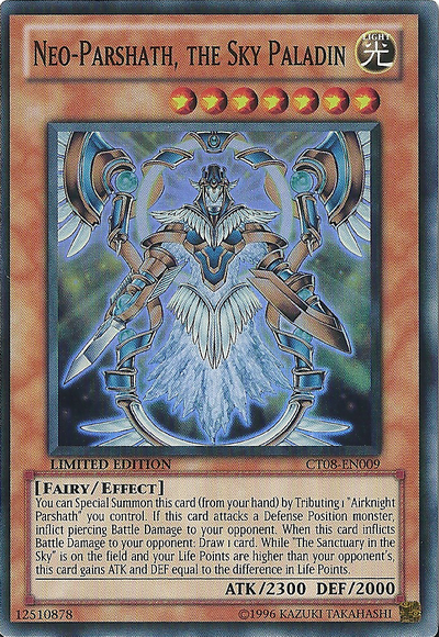 Neo-Parshath, The Sky Paladin [CT08-EN009] Super Rare Yu-Gi-Oh!