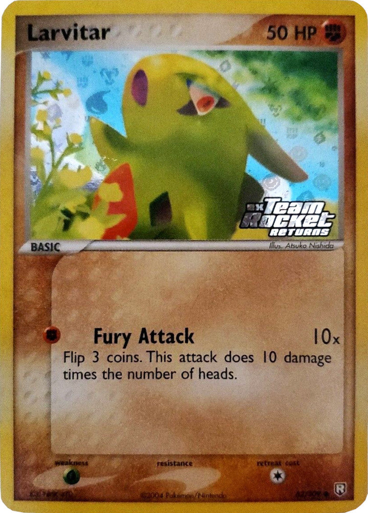 Larvitar (62/109) (Stamped) [EX: Team Rocket Returns] Pokémon