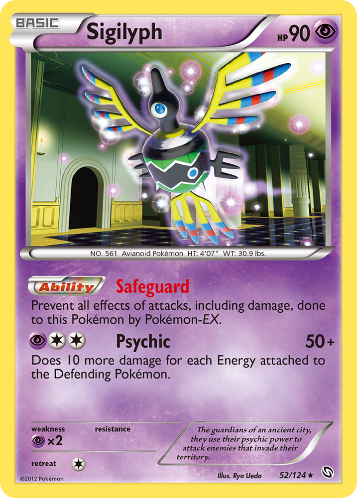 Sigilyph (52/124) [Black & White: Dragons Exalted] Pokémon
