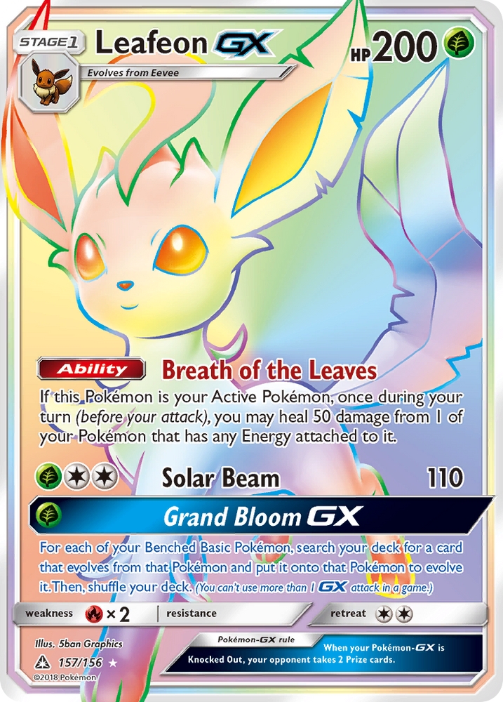Leafeon GX (157/156) [Sun & Moon: Ultra Prism] Pokémon