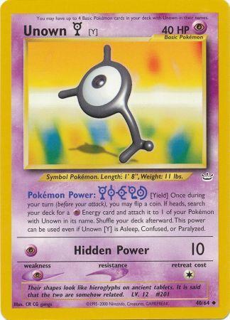 Unown [Y] (40/64) [Neo Revelation Unlimited] Pokémon