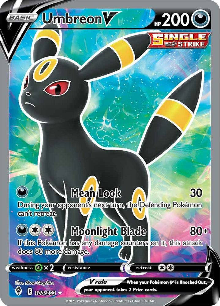 Umbreon V (188/203) [Sword & Shield: Evolving Skies] Pokémon