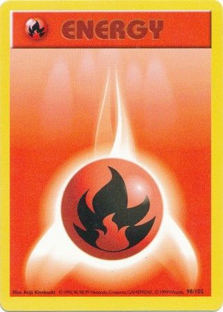 Fire Energy (98/102) [Base Set Shadowless Unlimited] Pokémon