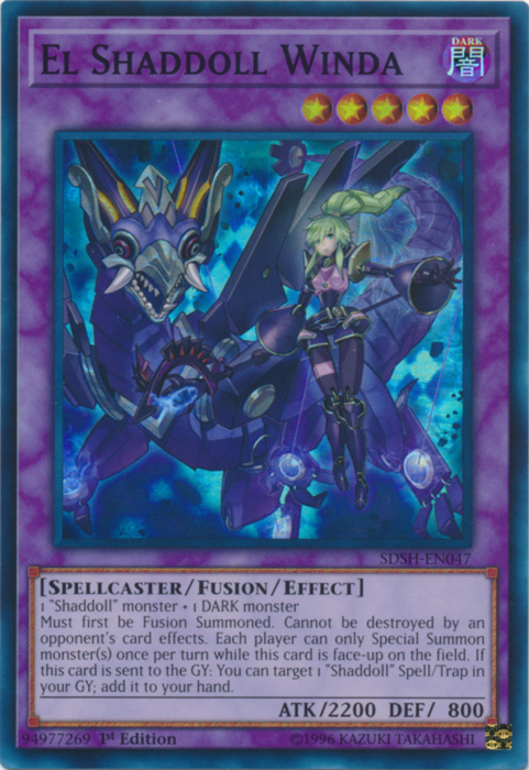 El Shaddoll Winda [SDSH-EN047] Super Rare Yu-Gi-Oh!